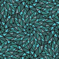 ABSTRACT TURQUOISE VECTOR SEAMLESS BACKGROUND WITH COMPLEX GEOMETRIC STARS IN THE FORM OF A KALEIDOSCOPE