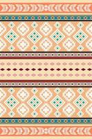 patrón étnico boho con geometría en colores brillantes. diseño para alfombras, papel tapiz, ropa, envoltura, batik, tela, estilo de bordado de ilustración vectorial en temas étnicos.