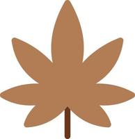 ilustración vectorial de marihuana en un fondo. símbolos de calidad premium. iconos vectoriales para concepto y diseño gráfico. vector