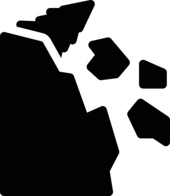 rockfall vector illustration on a background.Premium quality symbols.vector icons for concept and graphic design.