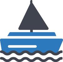 ilustración de vector de barco en un fondo. símbolos de calidad premium. iconos vectoriales para concepto y diseño gráfico.