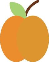 apricot vector illustration on a background.Premium quality symbols.vector icons for concept and graphic design.