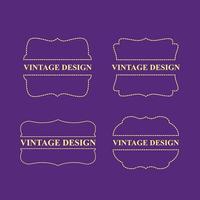 vintage design label for premium product vector