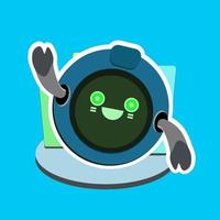 cute robot vector illustration