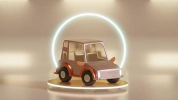 electric car on showroom photo