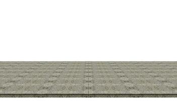 Empty concrete flooring top isolated on white background for display or mockup product. photo