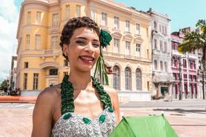 Recife, Pernambuco, Brazil, APR 2022 - Frevo dancers at the street carnival photo