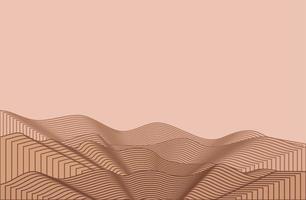 Abstract mountain contemporary aesthetic backgrounds landscapes. with mountain, forest, sea, skyline, wave. vector illustrations