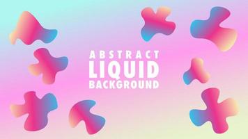 Colorful Cute Abstract Liquid Background Design Template, Resolution vector