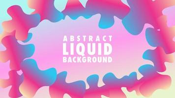 Colorful Cute Abstract Liquid Background Design Template, Resolution vector