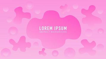 Beautiful Abstract Liquid Background Design Template, Sweet Pink and White Color Gradient vector