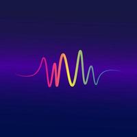 Wave Line Music, Audio Spectrum, Sound Equalizer Vector