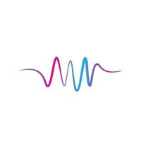 música de línea de onda, espectro de audio, vector de ecualizador de sonido