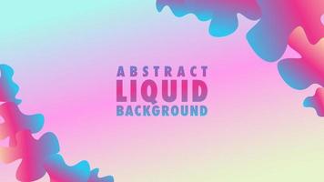 Colorful Cute Abstract Liquid Background Design Template, Resolution vector