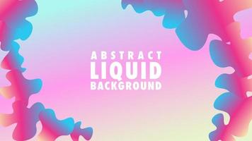 Colorful Cute Abstract Liquid Background Design Template, Resolution vector