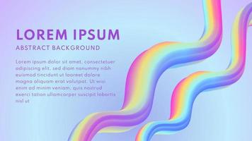 Beautiful Abstract Blend Background Design Template. Pastel Rainbow Gradient Color vector