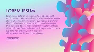 Colorful Cute Abstract Liquid Background Design Template, Resolution vector