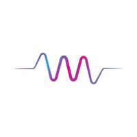 Wave Line Music, Audio Spectrum, Sound Equalizer Vector