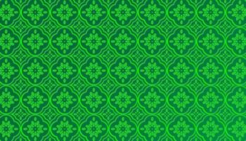 Vector tile green flower ornament