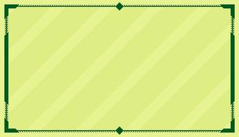 Vector background abstract border line green