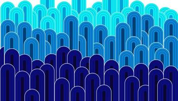 Vector background abstract Blue people illustration