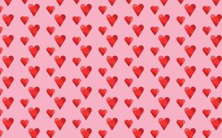 pretty girly love hearts valentine pattern wide pink background vector