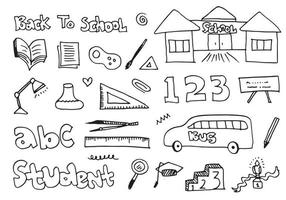 Vector illustration of back to school. Good for wrapping paper and website wallpapers.