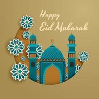 Happy Eid Mubarak Celebration Vector Post