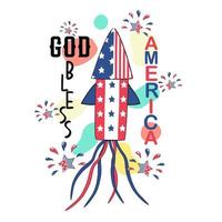4th of july, quotes vector collection designed in doodle style, red, white, blue tones for decoration, card, t shirt design, bag, fabric patterns, gift, scrapbook and more.