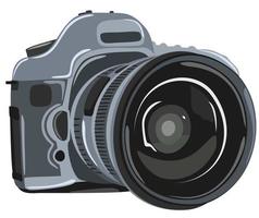 Vector isolated illustration of photo camera.