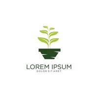 diseño de vector de icono de logotipo de hoja verde abstracto. diseño paisajístico, jardín, planta, naturaleza y logotipo vectorial ecológico.