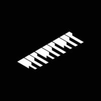 vector de diseño de logotipo de símbolo de escaleras