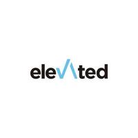 ELEVATE modern logo vector TYPOGRAPHY for download