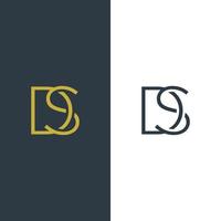 Abstract Letter Initial Vector Logo Design Template