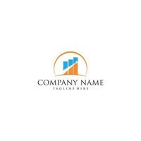 Business finance and accounting icon logo template. Chart acounting and finance vector. vector