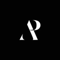 initial letter A P,Letter vector