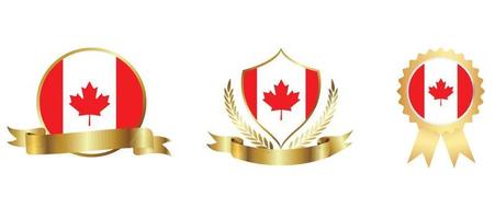 Canada flag icon . web icon set . icons collection flat. Simple vector illustration.