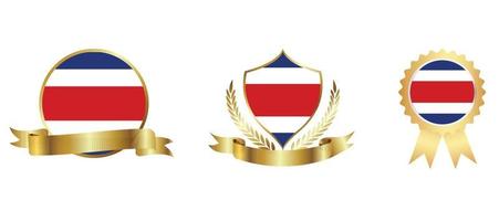 Costa Rica flag icon . web icon set . icons collection flat. Simple vector illustration