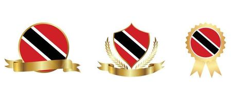 Trinidad and Tobago flag icon . web icon set . icons collection flat. Simple vector illustration.