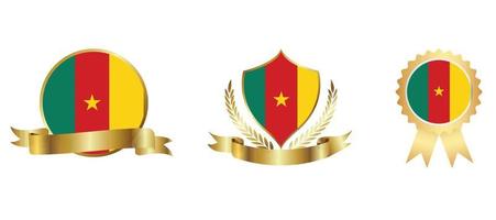 Cameroon flag icon . web icon set . icons collection flat. Simple vector illustration.