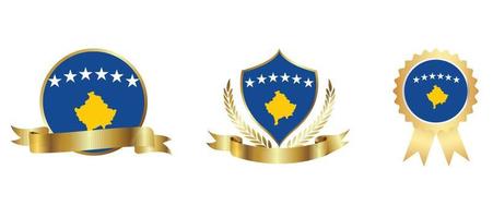 Kosovo flag icon . web icon set . icons collection flat. Simple vector illustration.