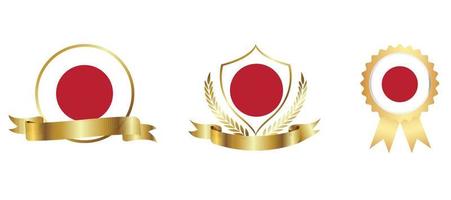 Japan flag icon . web icon set . icons collection flat. Simple vector illustration.