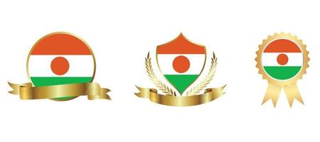 Niger flag icon . web icon set . icons collection flat. Simple vector illustration.