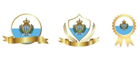 San Marino flag icon . web icon set . icons collection flat. Simple vector illustration.