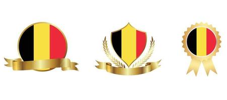 Belgium flag icon . web icon set . icons collection flat. Simple vector illustration.