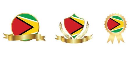 Guyana flag icon . web icon set . icons collection flat. Simple vector illustration.