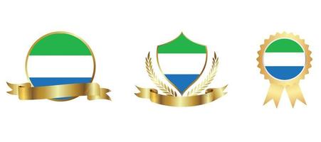 Sierra Leone flag icon . web icon set . icons collection flat. Simple vector illustration.