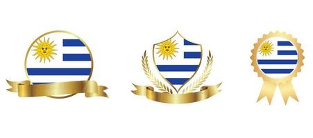 Uruguay flag icon . web icon set . icons collection flat. Simple vector illustration.