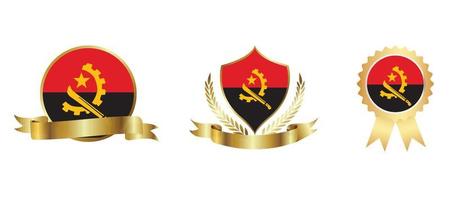 angola flag icon . web icon set . icons collection flat. Simple vector illustration.