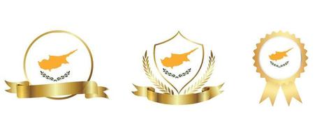 icono de la bandera de Chipre. conjunto de iconos web. colección de iconos plana. ilustración vectorial sencilla vector